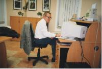 Jaroslav Haidler in Editorial Office of Daily Průboj in 90th