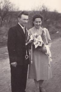 1958 - the wedding photo of Josef and Hedvika