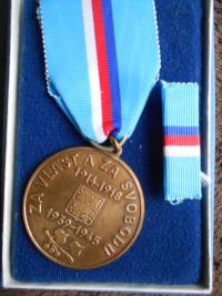 Jiří Ludvík´s medal for bravery