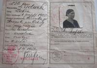 Polish identity card mother Sophie Ludvíková