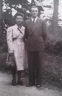 Irma Müller und ihr Ehemann 1949