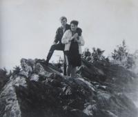 Miroslav Vanek and his wife on Suchy vrch