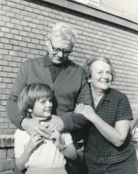 Milan Hejny with grandparents
