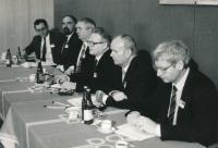 Milan Hejný at a meeting in Prague
