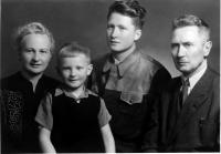 Mother, Alexej, brother, father, 1949