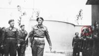 General Wladyslav Anders in 1944 in Italy, Bronislaw Firla is in the row of soldiers