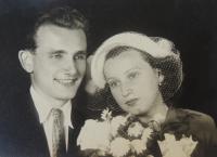 svatba s Jiřinou 1948