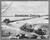 Blekede Floating bridge 1945