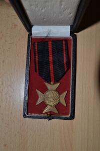 The War Cross awarded to J. Kolísek, father of A. Jiroušková