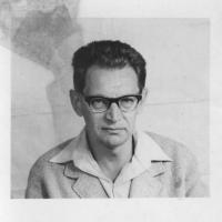 Miloš Hájek a photo for false papers August 1968