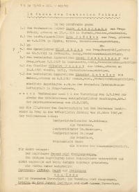 The death sentence over Hájek 1945