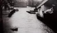 Flooding in Žamberk in 1946