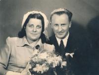 A Wedding Photo of Petr Kubíček´s Parents