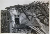 Pardubice after bombing