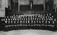 Kasal Jan - bottom row in the middle, Choir of the ČSR  Prague, Smetana Hall 1959