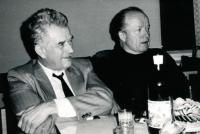 Kasal Jan - vpravo, vlevo skladatel a pedagog František Kovaříček