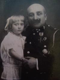 Irena Malínská with Mr. Grabovjecki, who was executed by the Nazis