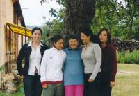 Miluše Kubíčková with granddaughters