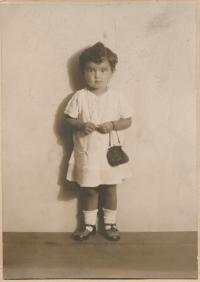 Miluše Kubíčková as a child