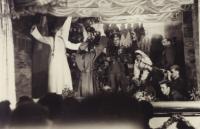 The theatre performance at Litomerice, 1945