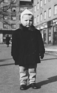 1947 - Jiří Vanýsek, child, Hradec Králové