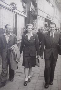 Renata Sandner and Antonín Plášil on a Trip (Prague, ca. 1948)