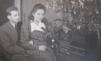 First Christmas in 1946 in Libin. Mary and Joseph Dedeciusovi