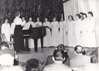 Performance with a choir in Teplice nad Bečvou