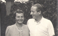 Věra´s parents Valerie and Václav Bayerlovi, Náchod 1945
