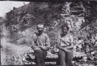 1944, quarry, Filakovo, south Slovakia, Ján Novenko and associate
