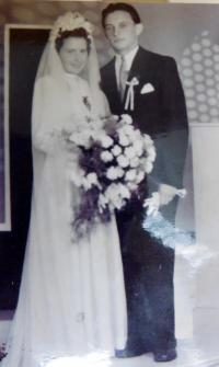 Wedding photo of Josef Tomica and Marie
