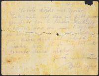 Father's letter from Lublin - Majdanek