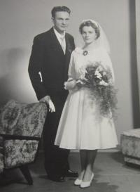 Wedding Anne Polášková in 1963