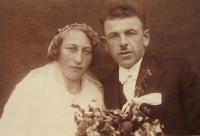 Wedding photo of John and Marie Novoralových