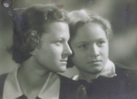 Klimová Helena with her sister Hana