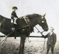 Břetislav Loubal, childhood, horses