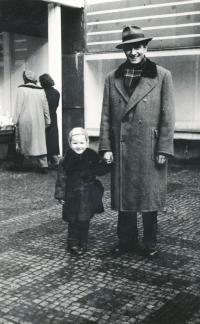 František Miška wiht His Daughter (1950s)