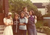 Ivan Chadima with His Mother, Brother and Sisters (Munich, ca. 1973)