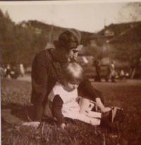 with mother 1935