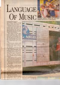 Článok kalifornských novín z jazzového festivalu v roku 1992 o T&R Band 