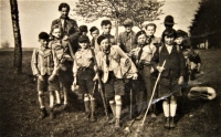 Scout photo from his brother's estate: scouts from Palkovice