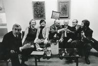 Zleva: František Dvořák, Anežka Slavíková, Ota Janeček, Zdeněk Sklenář, Josef Liesler, Karel Vysušil, Vladimír Suchánek (Praha, kol. 1974)