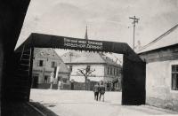 1945 - welcome for the Red Army prepared, the Americans got to Janovice first