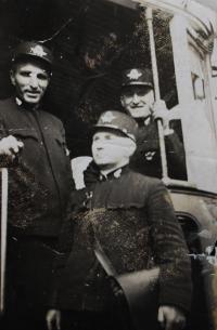 Jitka's father as a tram driver