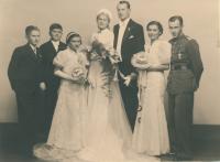 Zdeňka´s parents, wedding photo, Prague, 1937