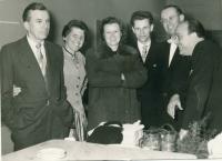 Zdeˇka´s father, second right, with his colleagues from Savings Bank, Kralupy, 1950