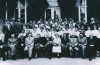 1951, Maturita, Bibiana 2nd line from the bottom, 5th from the left - above the professor