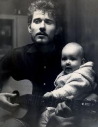 Oldřich Hamera with his son Norbert, 1967