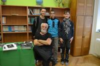 Jindřich Štreit and the students of Elementary School Jungmannova, interview for the project "Stories of our Neighbours"