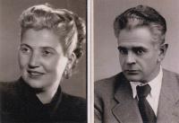 Uncle Barna, father´s brother, with his German wife Micka, who saved him